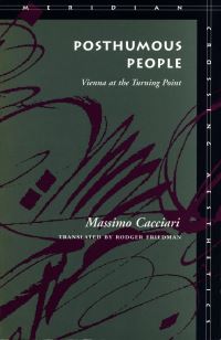 Book Cover for Posthumous People by Massimo Cacciari