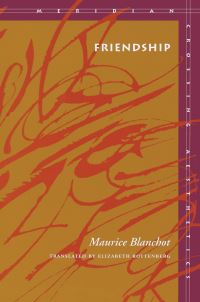 Book Cover for Friendship by Maurice Blanchot