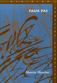 Book Cover for Faux Pas by Maurice Blanchot
