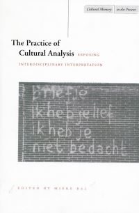 Book Cover for The Practice of Cultural Analysis by Mieke Bal
