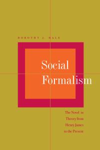Book Cover for Social Formalism by Dorothy J Hale