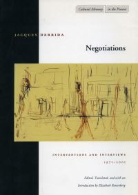 Book Cover for Negotiations by Jacques Derrida, Elizabeth Rottenberg