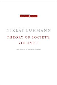 Book Cover for Theory of Society, Volume 1 by Niklas Luhmann
