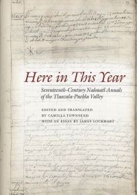 Book Cover for Here in This Year by Camilla Townsend