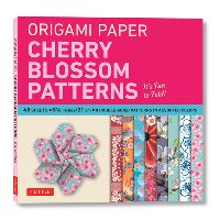 Book Cover for Origami Paper- Cherry Blossom Patterns Large 8 1/4