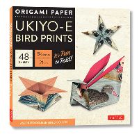 Book Cover for Origami Paper - Ukiyo-E Bird Prints - 8 1/4