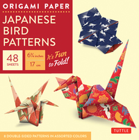 Book Cover for Origami Paper - Japanese Bird Patterns - 6 3/4