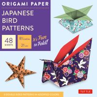 Book Cover for Origami Paper - Japanese Bird Patterns - 8 1/4