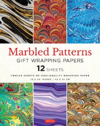 Book Cover for Marbled Patterns Gift Wrapping Paper - 12 Sheets by Tuttle Studio