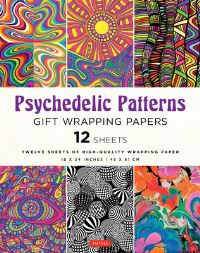 Book Cover for Psychedelic Patterns Gift Wrapping Paper - 12 Sheets by Tuttle Studio
