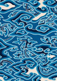 Book Cover for Blue Batik Clouds Hardcover Journal: Lined by Tuttle Studio