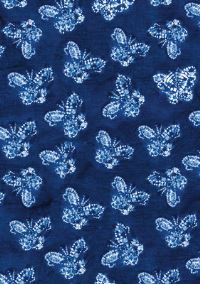 Book Cover for Shibori Indigo Butterflies Paperback Journal: Dotted by Tuttle Studio