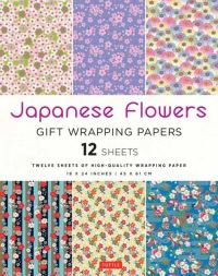 Book Cover for Japanese Flowers Gift Wrapping Papers - 12 Sheets by Tuttle Studio