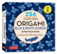 Book Cover for Origami Blue & White Shibori Paper Pack Book by Tuttle Studio edited by