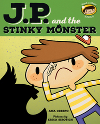 Book Cover for J.P. And the Stinky Monster by Ana Crespo