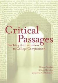 Book Cover for Critical Passages by Kristin Dombek, Scott Herndon