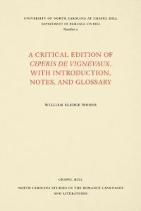 Book Cover for A Critical Edition of Ciperis De Vignevaux, With Introduction, Notes, and Glossary by William S Woods
