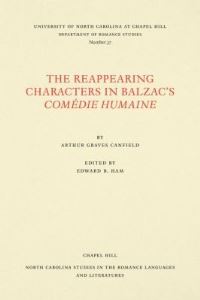 Book Cover for The Reappearing Characters in Balzac's Comédie Humaine by Arthur Graves Canfield