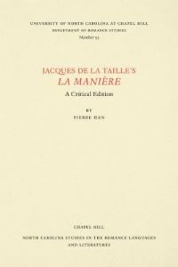 Book Cover for Jacques De La Taille's La Manière by Jacques de La Taille
