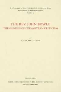 Book Cover for The Rev. John Bowle by Ralph Merritt Cox