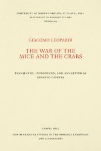Book Cover for The War of the Mice and the Crabs by Giacomo Leopardi