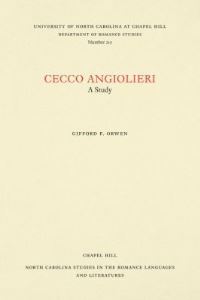 Book Cover for Cecco Angiolieri by Gifford Phillips Orwen