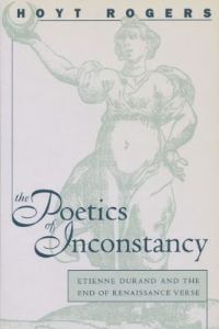 Book Cover for The Poetics of Inconstancy by Hoyt Rogers