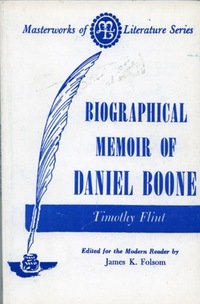 Book Cover for Biographical Memoir of Daniel Boone by Timothy Flint