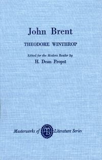 Book Cover for John Brent by Theodore Winthrop