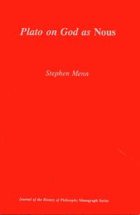 Book Cover for Plato on God as Nous by Stephen Philip Menn