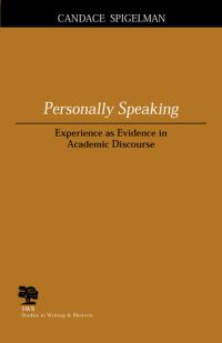 Book Cover for Personally Speaking by Candace Spigelman