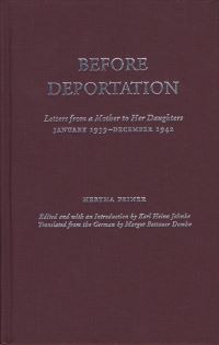 Book Cover for Before Deportation by Hertha Feiner