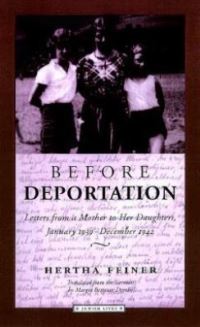 Book Cover for Before Deportation by Hertha Feiner, Karl Heinz Jahnke