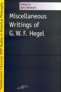 Book Cover for Miscellaneous Writings by Georg Wilhelm Friedrich Hegel