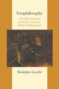 Book Cover for Geophilosophy by Rodolphe Gasché
