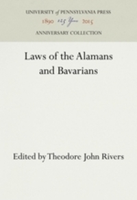 Book Cover for Laws of the Alamans and Bavarians by Theodore John Rivers