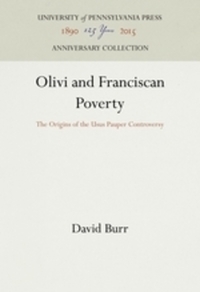 Book Cover for Olivi and Franciscan Poverty by David Burr