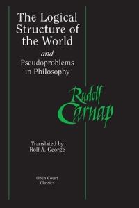 Book Cover for The Logical Structure of the World by Rudolf Carnap