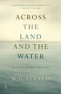 Book Cover for Across the Land and the Water by WG Sebald