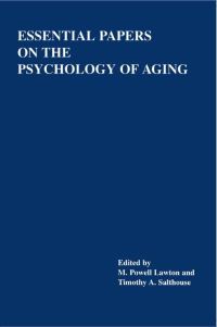 Book Cover for Essential Papers on the Psychology of Aging by M Powell Lawton, Timothy A Salthouse