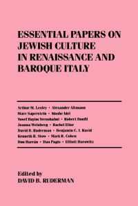 Book Cover for Essential Papers on Jewish Culture in Renaissance and Baroque Italy by David Ruderman