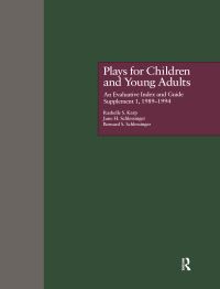 Book Cover for Plays for Children and Young Adults by Rashelle S Karp, June H Schlessinger, Bernard S Schlessinger, Tonya Allen