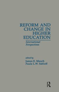 Book Cover for Reform and Change in Higher Education by James E Mauch, Paula L W Sabloff