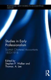 Book Cover for Studies in Early Professionalism by Stephen P Walker, T A Lee