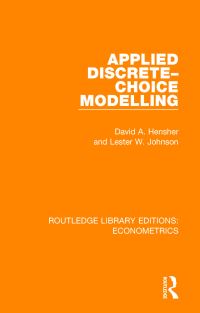 Book Cover for Applied Discrete-Choice Modelling by David A Hensher, Lester W Johnson