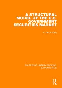 Book Cover for A Structural Model of the U.S. Government Securities Market by V Vance Roley