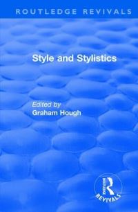 Book Cover for Style and Stylistics by Graham Hough