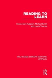Book Cover for Reading to Learn by E Sheila HarriAugstein, Michael Smith, Laurie F Thomas