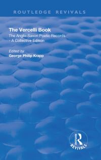 Book Cover for The Vercelli Book Volume 2 by George Philip Krapp