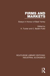 Book Cover for Firms and Markets by Basil S Yamey